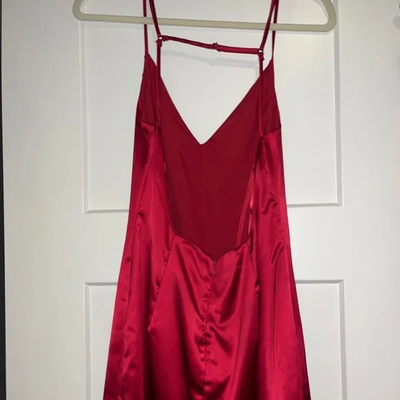 SOLD Red superdown mini dress - Picture 6 of 6